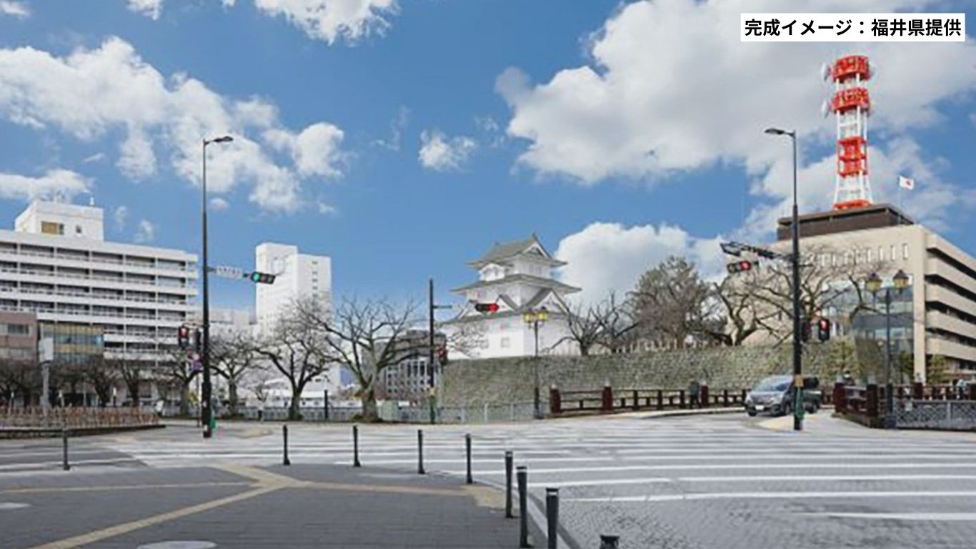 坤櫓の完成イメージ(福井県提供)