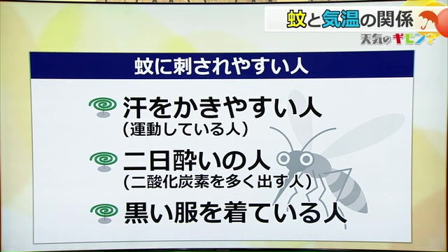 蚊に刺されやすい人の特徴