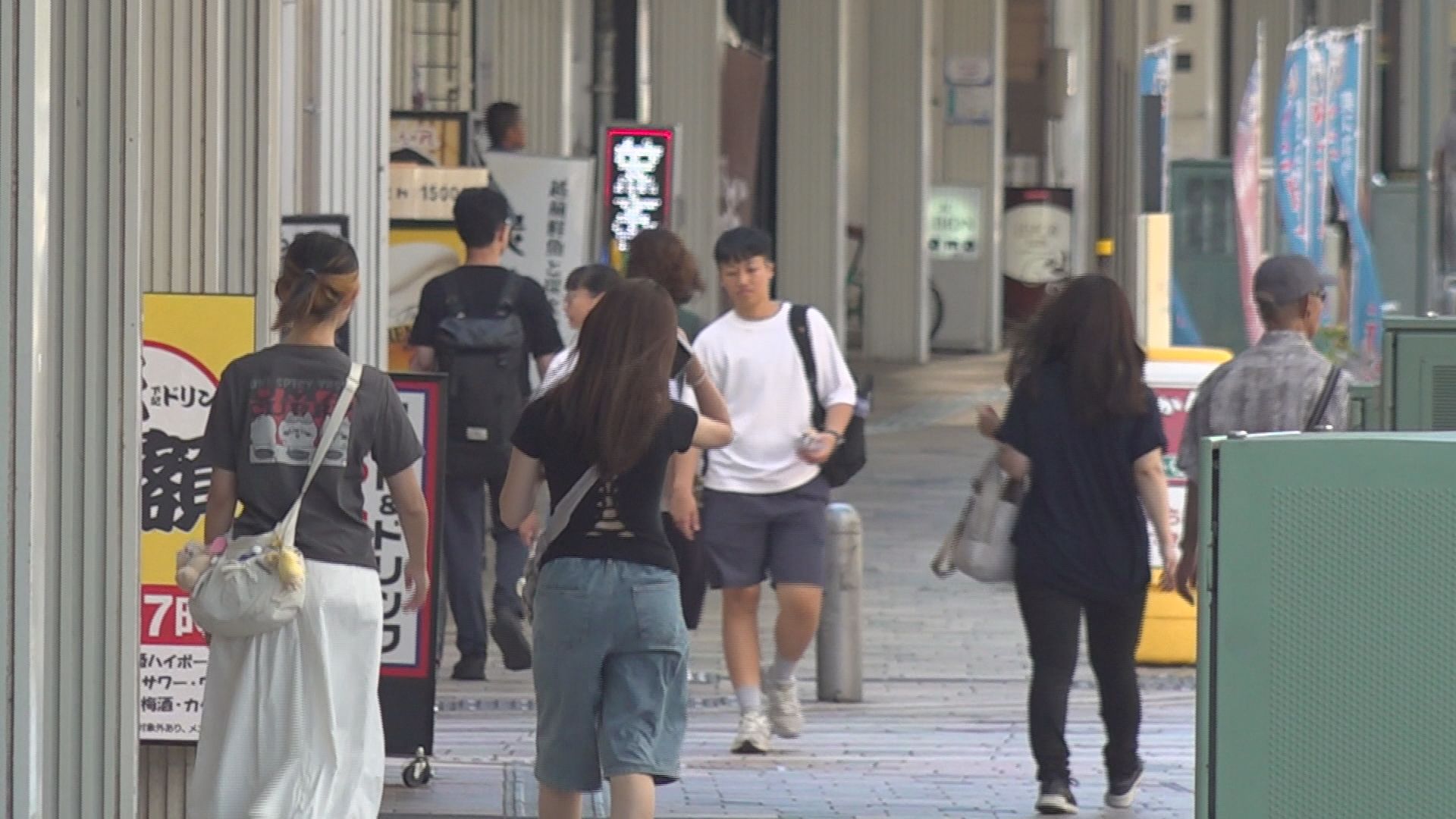 9月に入っても半袖姿が目立つ