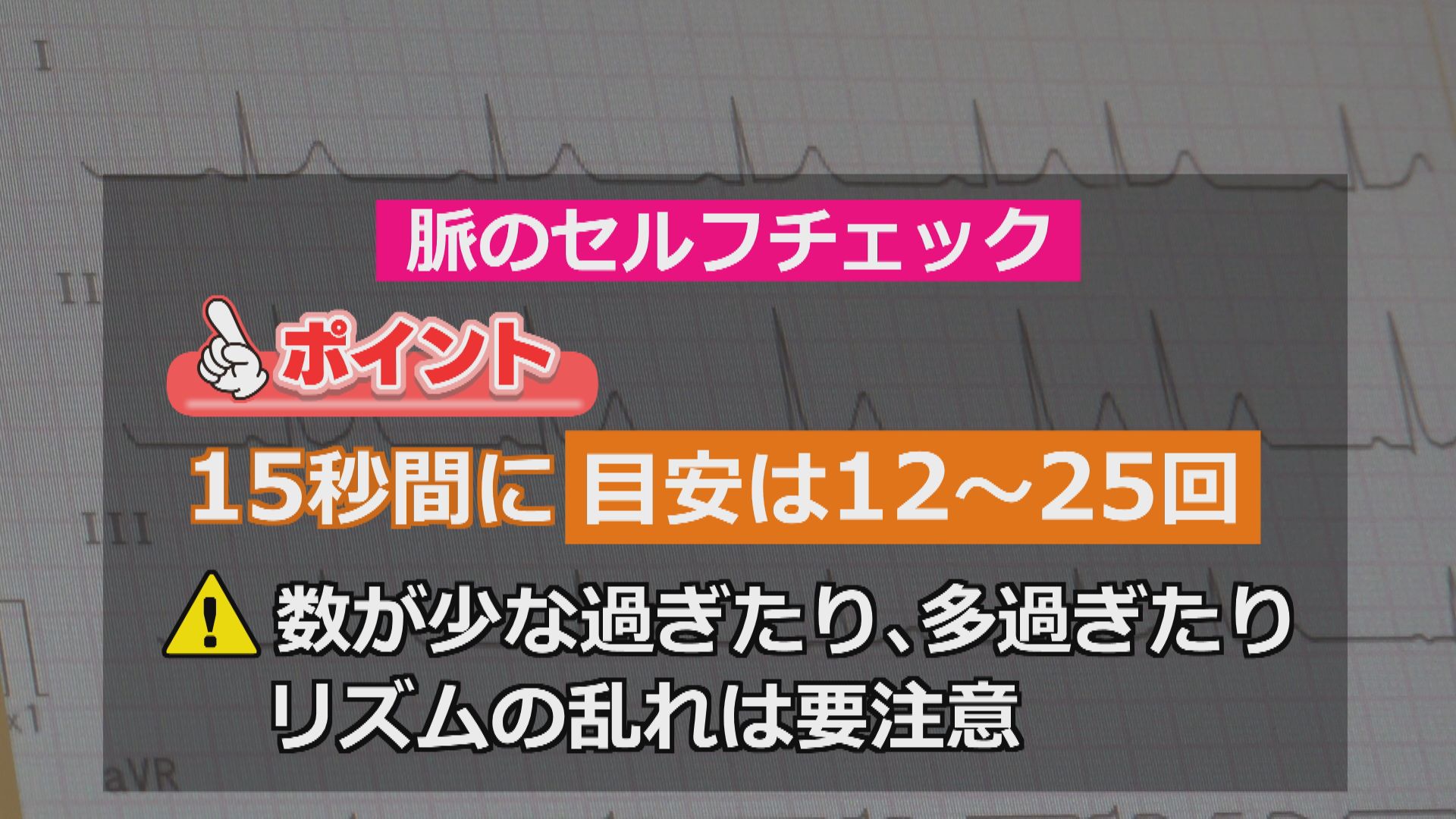 セルフチェックの目安