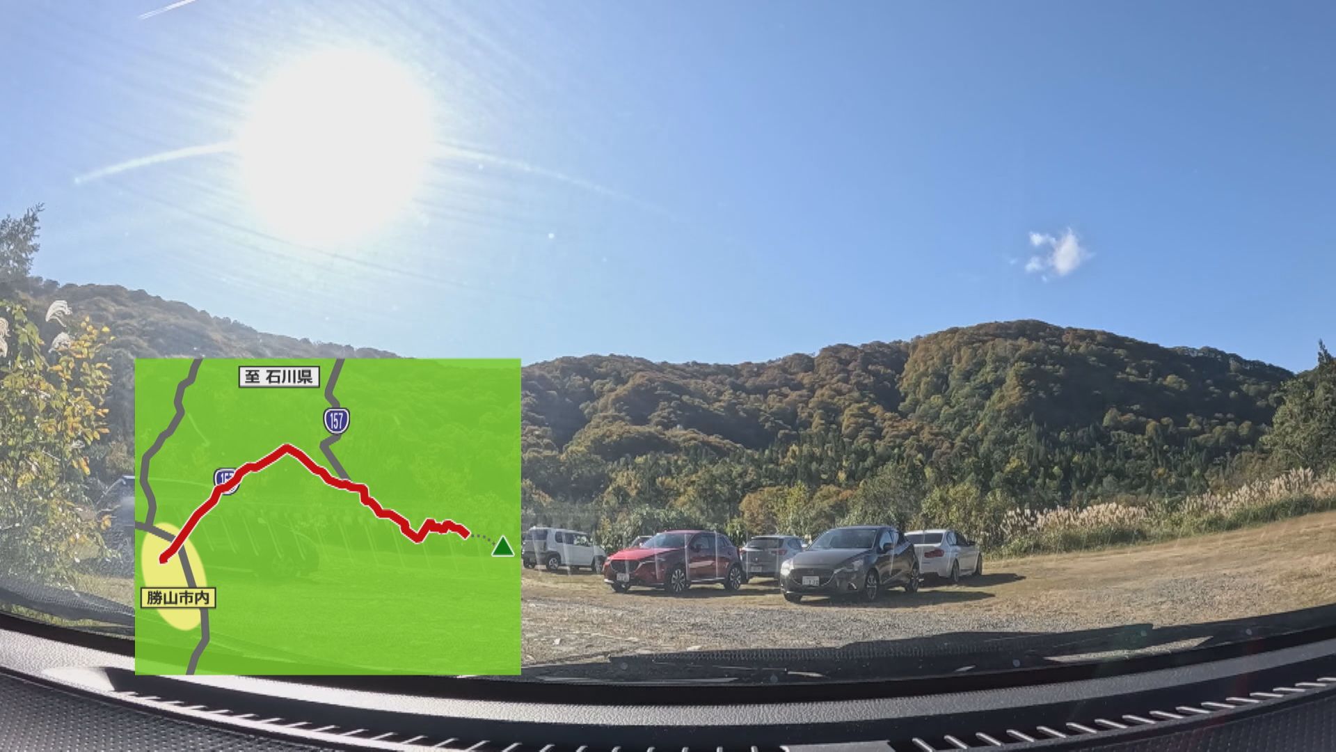 北谷町小原集落の登山口から