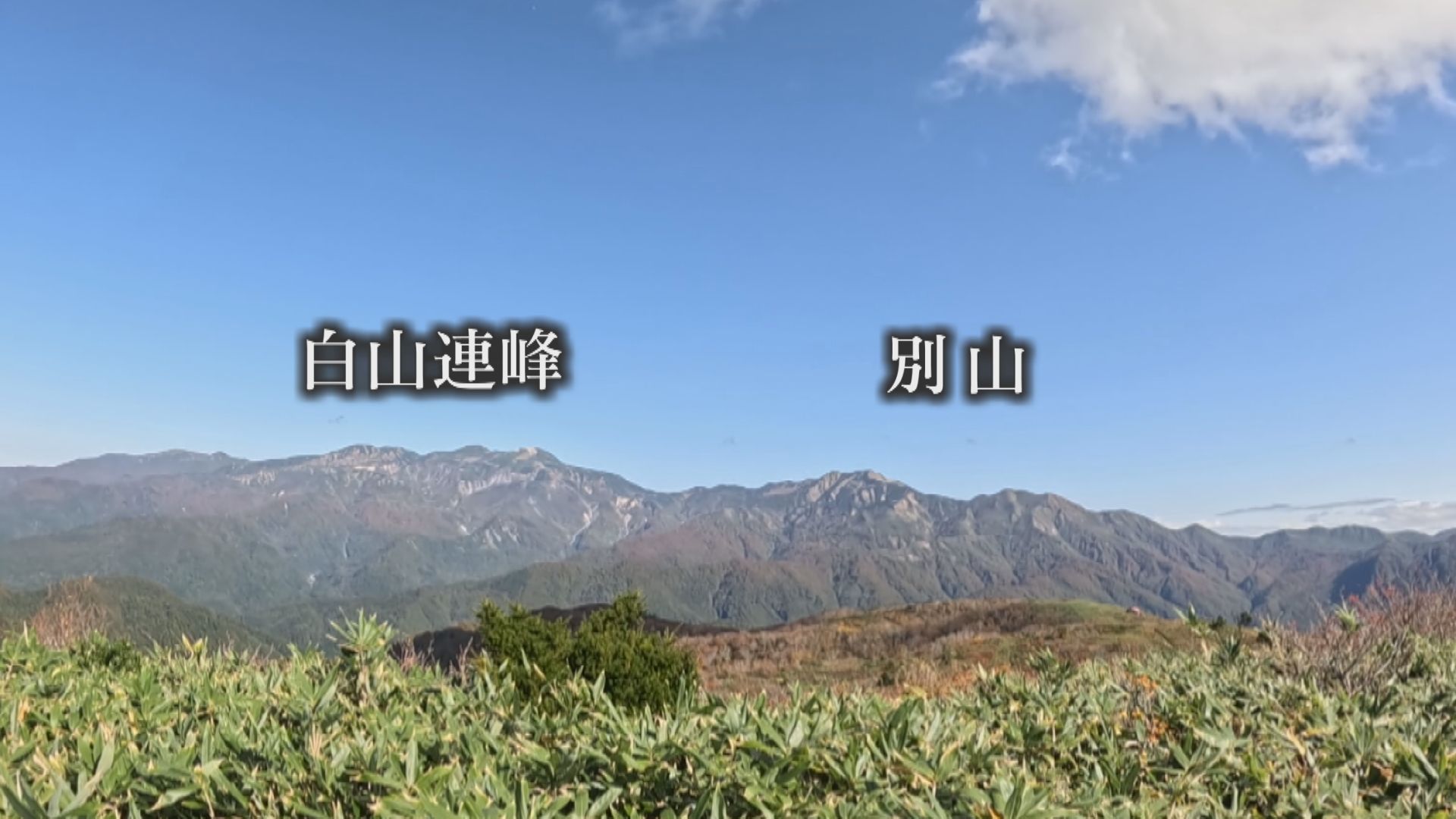 山頂からの眺め