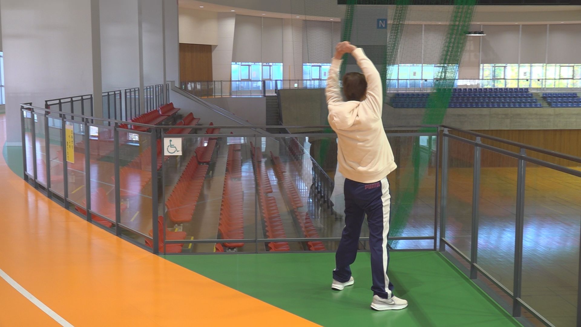 早朝から開放しているジオアリーナ