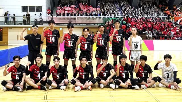 春高バレー】男子・工大福井が3回戦進出 岡山代表にストレート勝ち