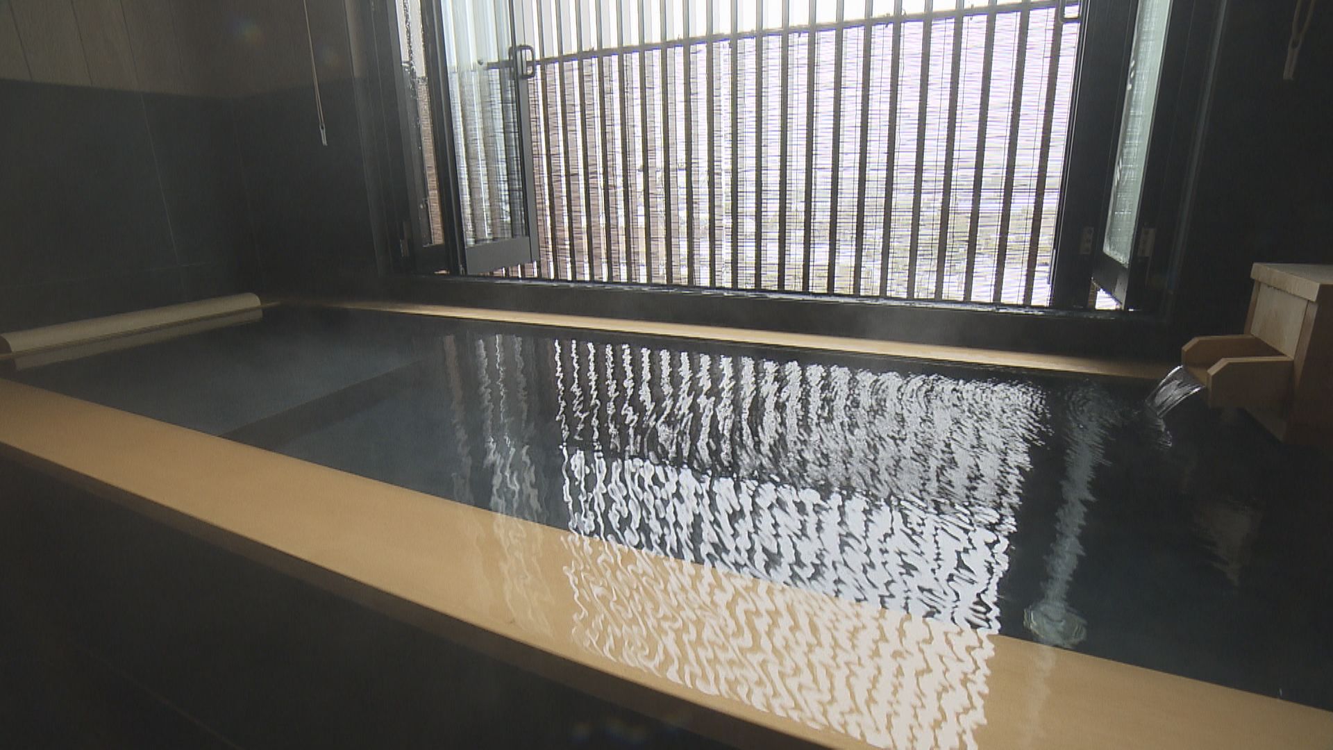 客室に設置された温泉