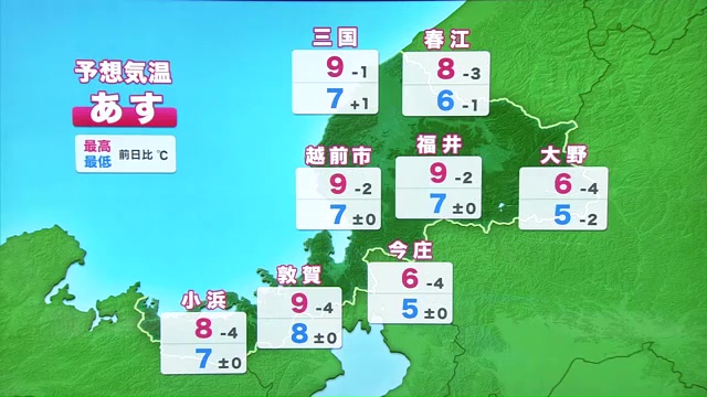 4日の予想最高気温