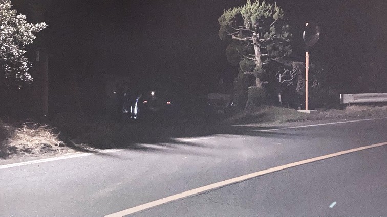 車が発見された現場