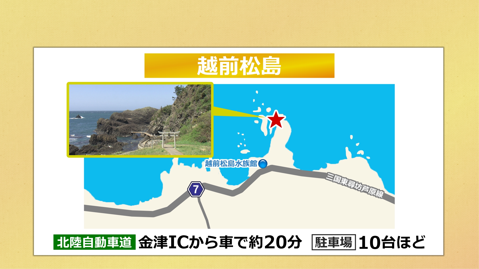 越前松島へのアクセス