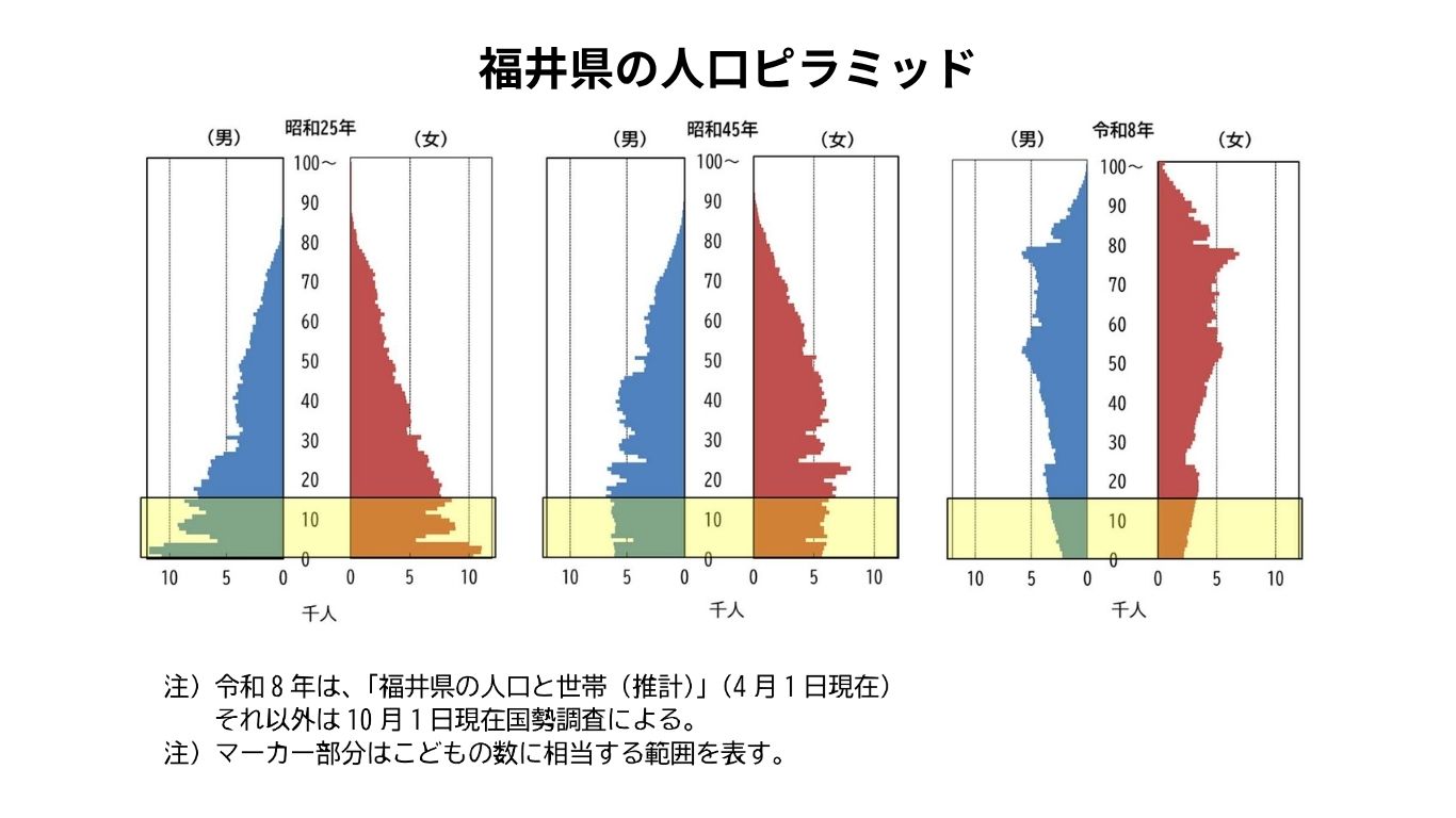 福井県の人口ピラミッド