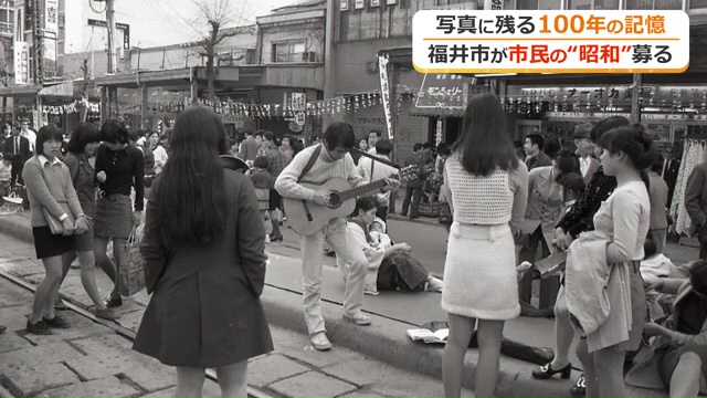 大勢の人でにぎわう福井駅前の電車通り