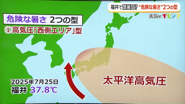 太平洋高気圧の張り出し方に注意