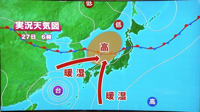 27日に北陸で集中豪雨が発生した3つの要因