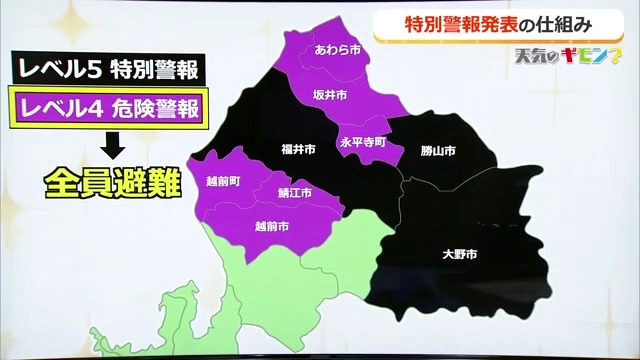 隣の地域の状況を把握し避難行動を取ることも大切