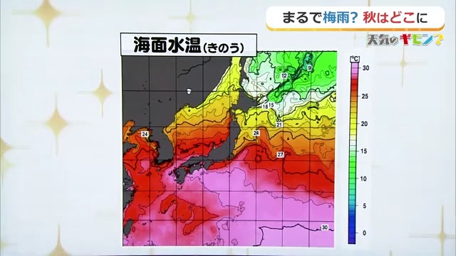 熱帯並みの海面水温の高さに